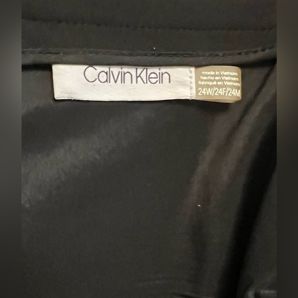 Plus Size Calvin Klein Black Suit Skirt Size 24W - Picture 5 of 5